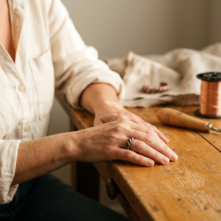 Rose's Tine Copper Ring