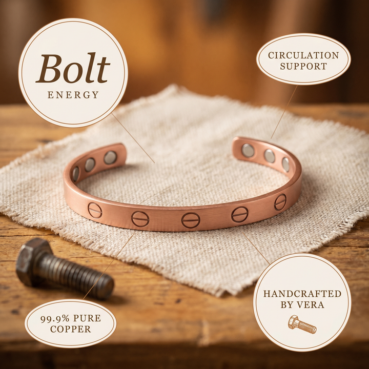 Parker's Bolt Copper Bracelet