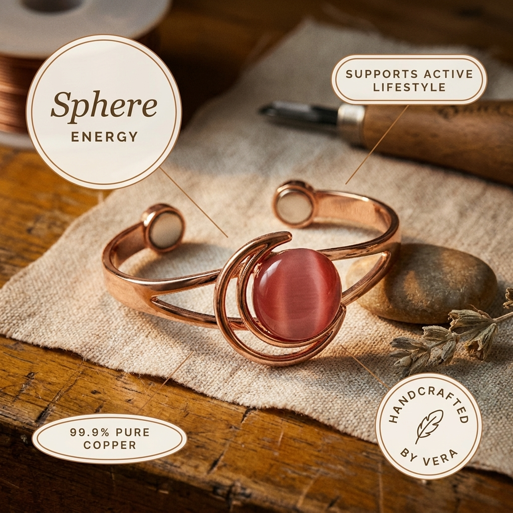 Parker's Sphere Pink Copper Bracelet