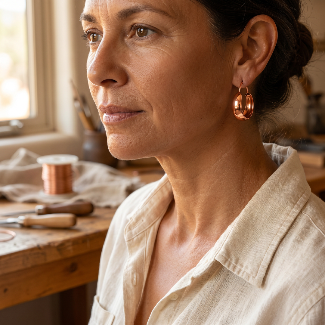 Rose's Dell Copper Earrings (FREE)
