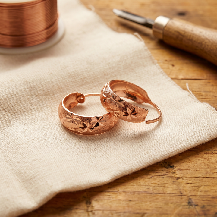 Rose's Dew Copper Earrings (FREE)