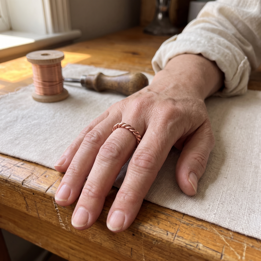Rose's Copper Tensor Ring