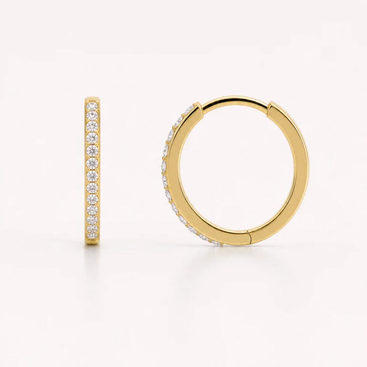 Pave Huggie Earrings