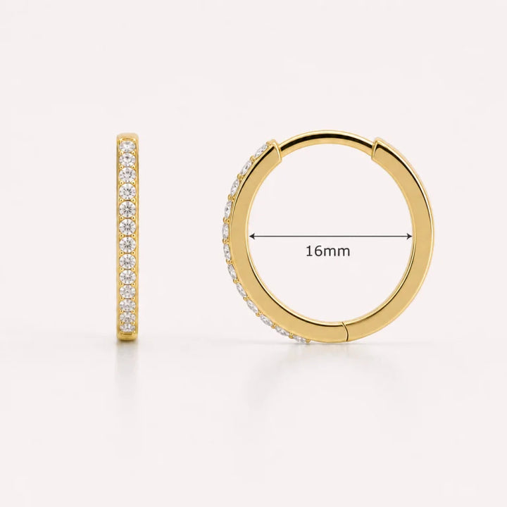 Pave Huggie Earrings