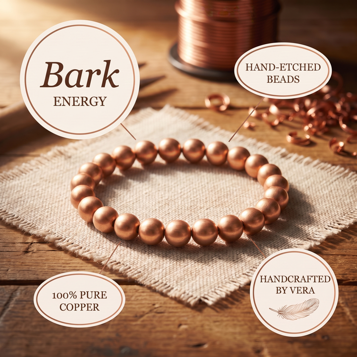 Parker's Bark Copper Bracelet
