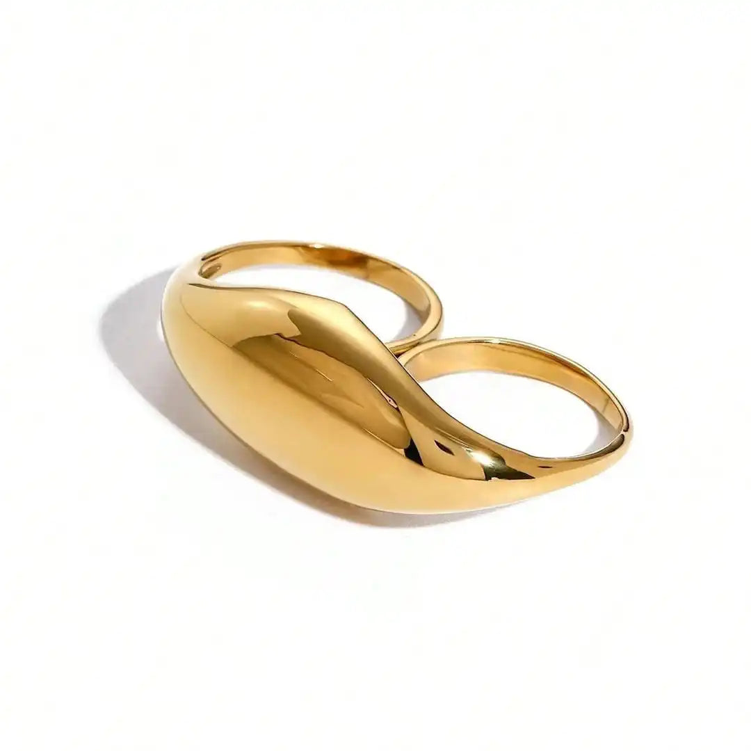 Timeless Gold-Tone Double Ring