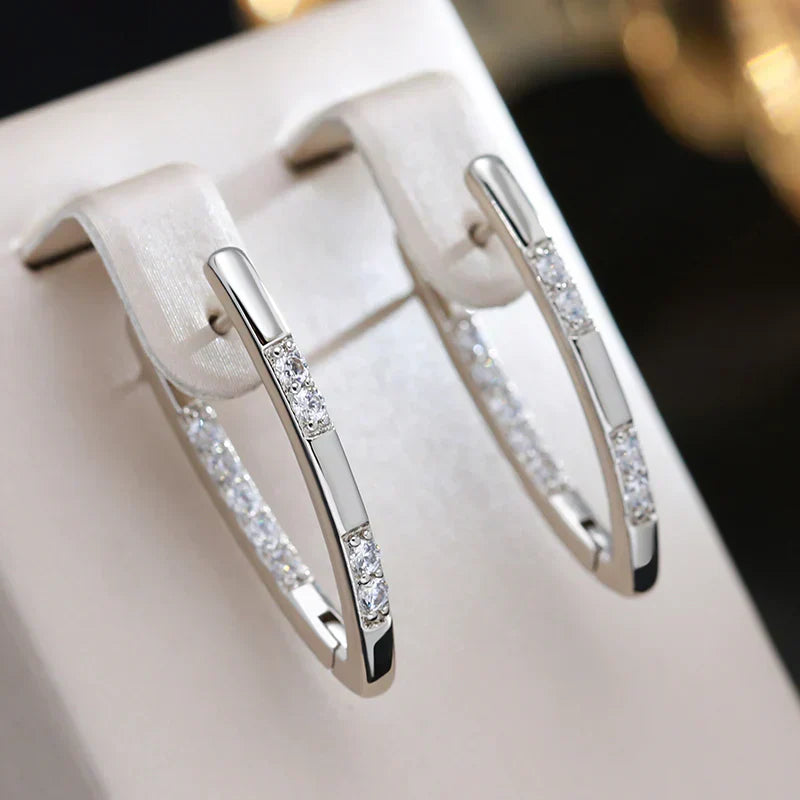 Exquisite Zirconia Earrings (Gold)