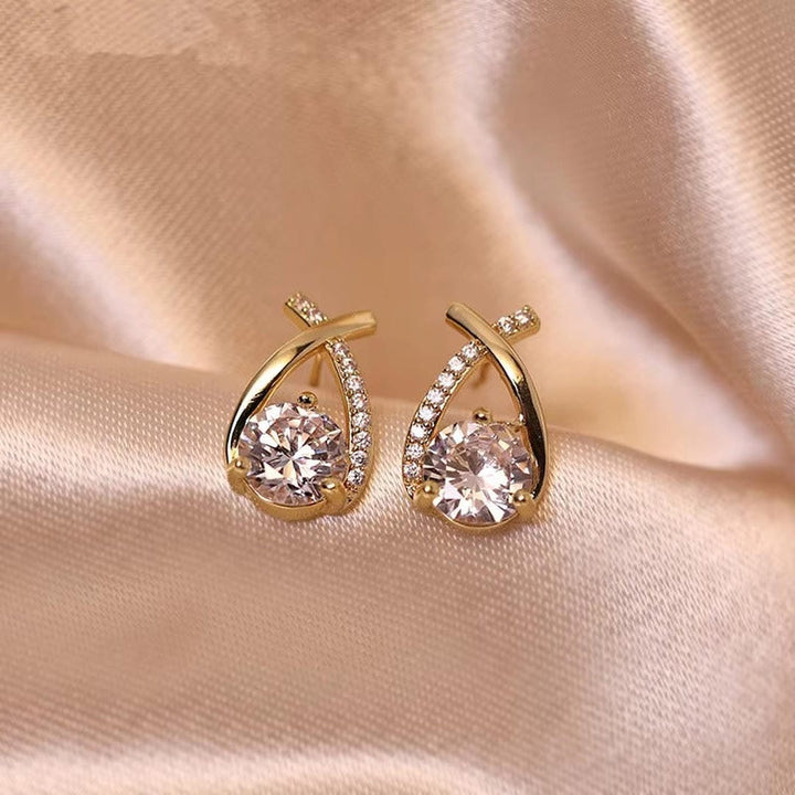 Elegant Twisted Teardrop Earrings