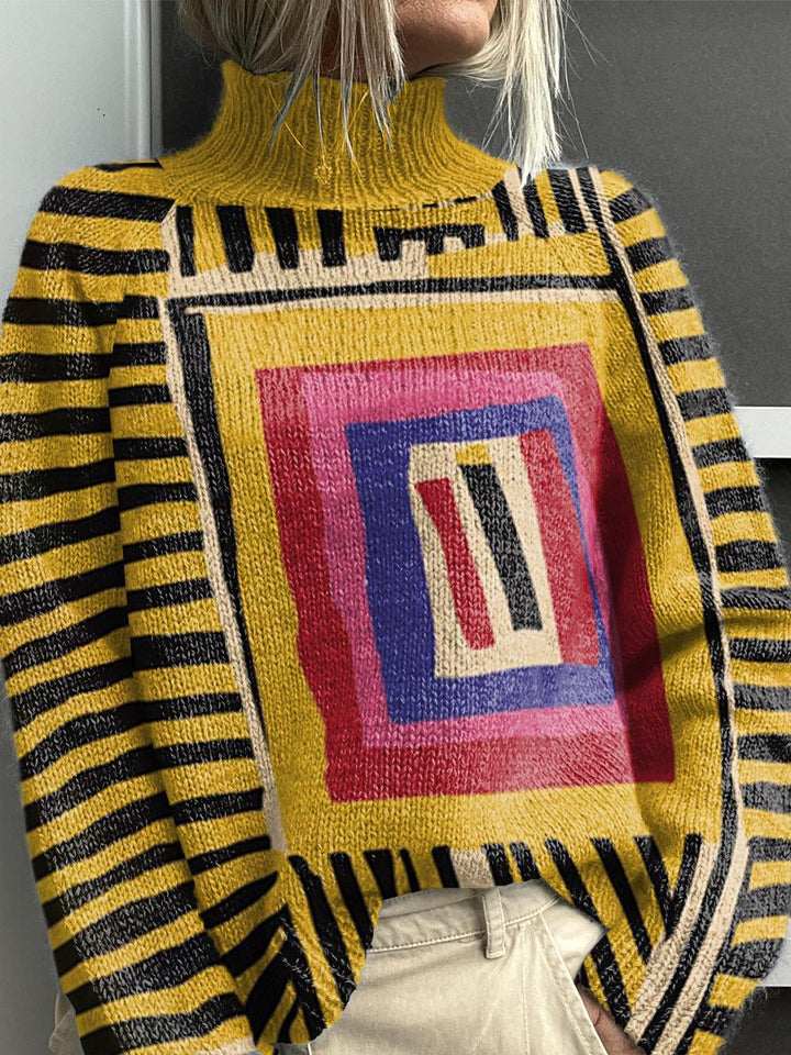 Noëlle | Colourful Roll Neck Jumper