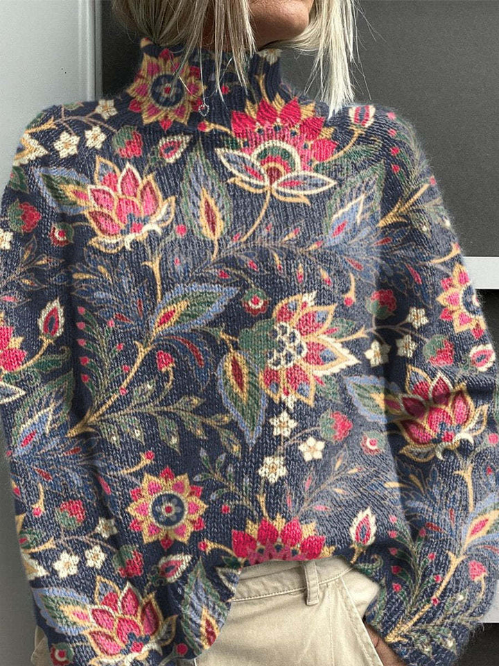 Noëlle | Colourful Roll Neck Jumper