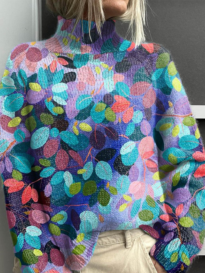 Noëlle | Colourful Roll Neck Jumper