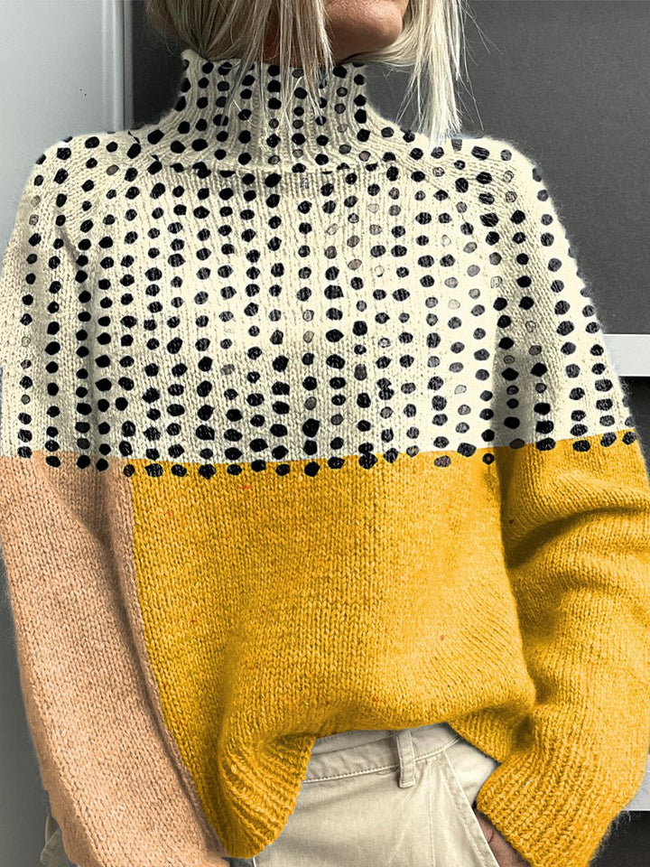 Noëlle | Colourful Roll Neck Jumper